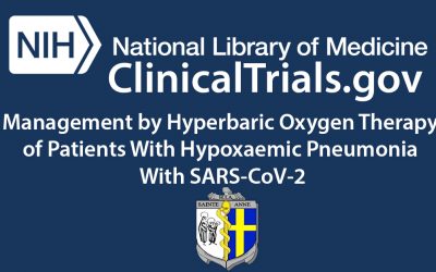 New Clinical Trial: Management by Hyperbaric Oxygen Therapy of Patients With Hypoxaemic Pneumonia With SARS-CoV-2 (COVID-19) (OHB10cov)