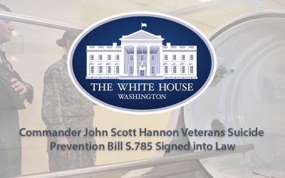 Veterans Suicide Prevention Bill S.785 Signed into Law Expands the VA’s Research into HBOT