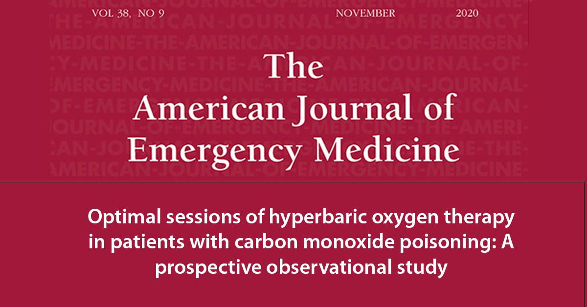 Optimal sessions of hyperbaric oxygen therapy in patients with carbon