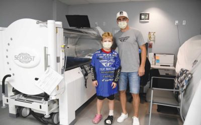 Injured Boy Meets Hero After Completing HBOT Treatments