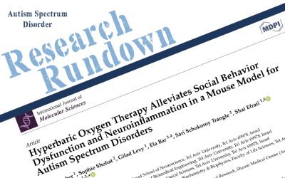 Research Rundown – Episode 10: Hyperbaric Oxygen Therapy Alleviates Social Behavior Dysfunction and Neuroinflammation in a Mouse Model for Autism Spectrum Disorders