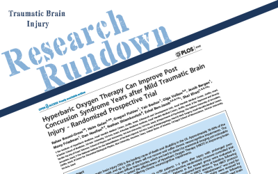 Research Rundown – Episode 30: Hyperbaric Oxygen Therapy Can Improve Post Concussion Syndrome Years after Mild Traumatic Brain Injury – Randomized Prospective Trial