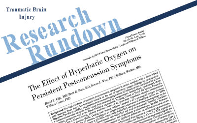 Research Rundown – Episode 31: The Effect of Hyperbaric Oxygen on Persistent Postconcussion Symptoms
